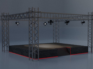 of the scene 3D 모델