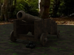 of a cannon 3D Model