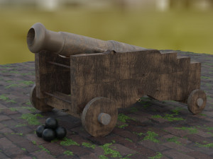 of a cannon Modèle 3D