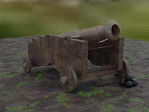 of a cannon Modèle 3D