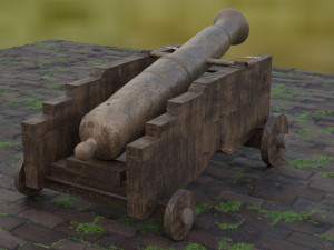 of a cannon Modèle 3D