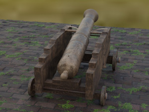 of a cannon Modèle 3D
