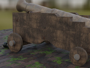 of a cannon Modèle 3D