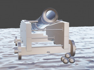 of a cannon Modèle 3D