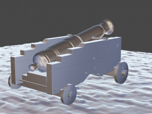 of a cannon Modèle 3D