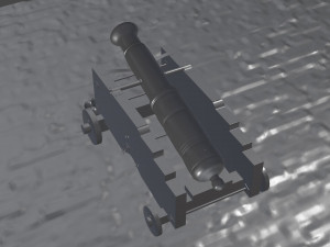 of a cannon Modèle 3D