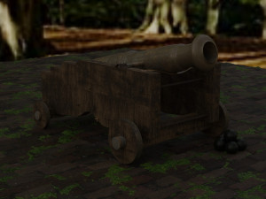 of a cannon Modèle 3D