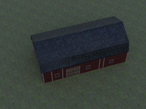 of the barn low poly low-poly Modello 3D