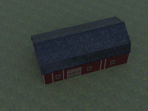 of the barn low poly low-poly 3D Model