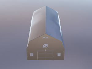 of the barn low poly low-poly Modello 3D