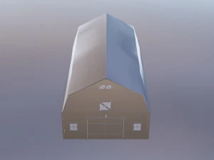 of the barn low poly low-poly 3D Model