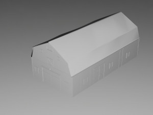 of the barn low poly low-poly Modello 3D