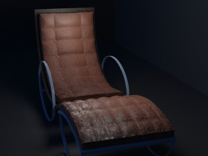 3d model leather armchair 3D Модель