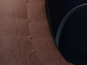 3d model leather armchair 3D Модель