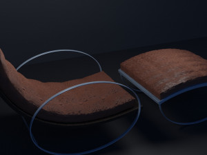 3d model leather armchair 3D Модель