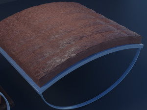 3d model leather armchair 3D Модель