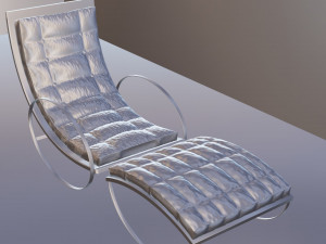 3d model leather armchair 3D Модель
