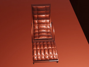3d model leather armchair 3D Модель