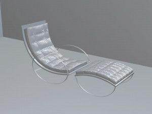 3d model leather armchair 3D Модель