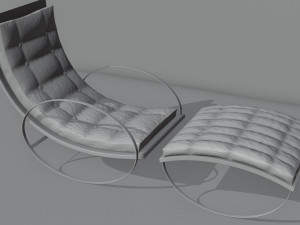 3d model leather armchair 3D Модель