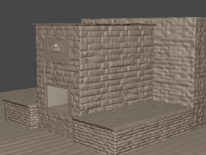 3d model brick stove 3D Model
