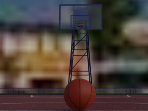 3d model basketball court Model 3D
