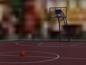3d model basketball court 3D Модель