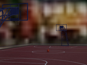 3d model basketball court 3D Модель