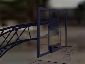 3d model basketball court 3D Модель