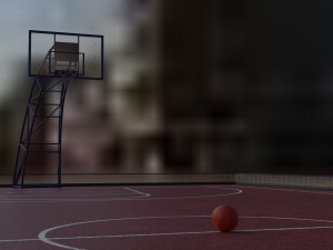 3d model basketball court 3D Модель