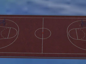 3d model basketball court 3D Model