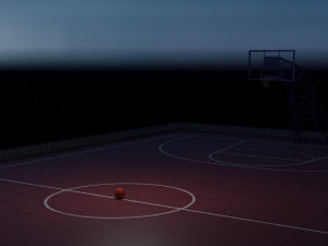 3d model basketball court 3D Модель