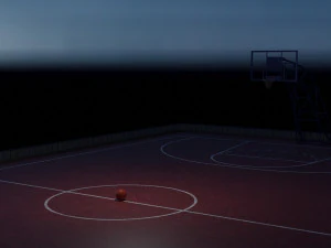 3d model basketball court 3D Model