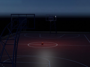 3d model basketball court 3D Модель