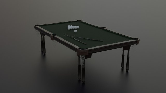3d model of billiard table Modello 3D .c4d .max .obj .3ds .fbx .stl .blend 