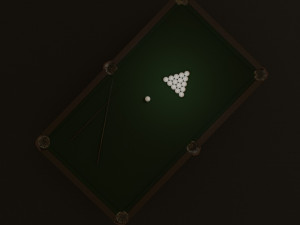3d model of billiard table Modello 3D