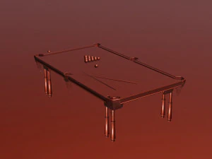3d model of billiard table 3D Model