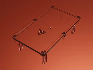 3d model of billiard table 3D Model