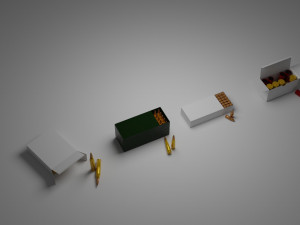 cartridges 243 winchester 7-62 mm 9mm 5-5 mm 3D Modell