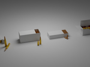 cartridges 243 winchester 7-62 mm 9mm 5-5 mm 3D Modell