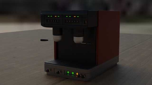 3d model coffee machine Model 3D .c4d .max .obj .3ds .fbx .stl .blend