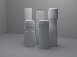 3d model of deodorants low-poly 3D 모델
