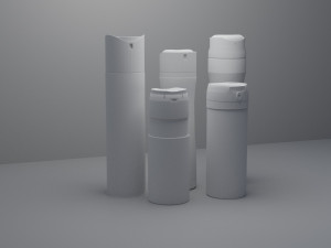 3d model of deodorants low-poly 3D Model