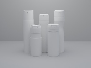 3d model of deodorants low-poly 3D Model