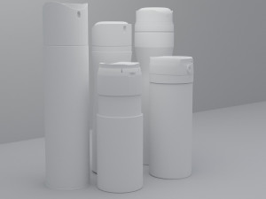 3d model of deodorants low-poly 3D Model