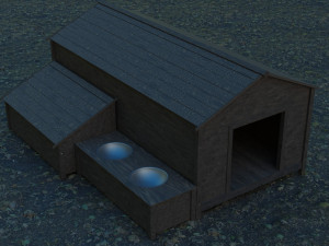 of a doghouse 3D Model