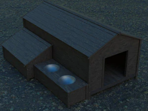 of a doghouse 3D Model
