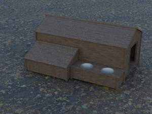 of a doghouse 3D Model