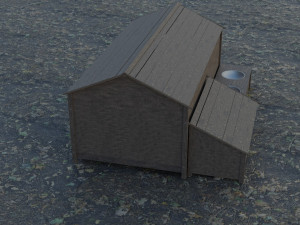 of a doghouse 3D Model