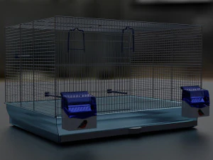 di una gabbia per pappagalli Modello 3D